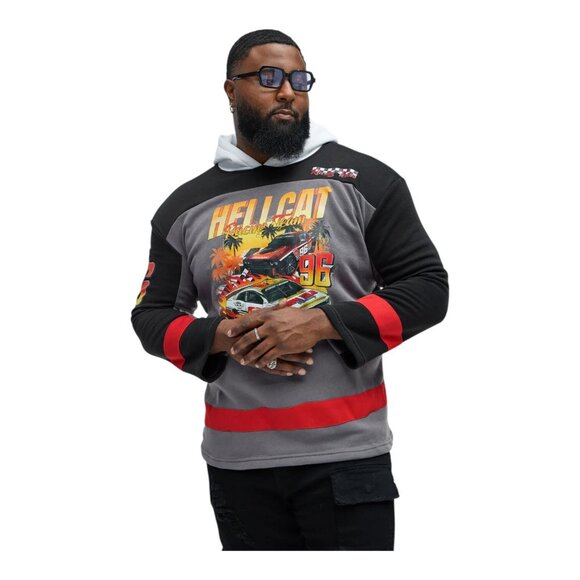 Reason Dodge Hellcat Racing Team Hoodie Sweater Black - Picture 7 of 9